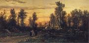 Ivan Shishkin Eventide oil painting